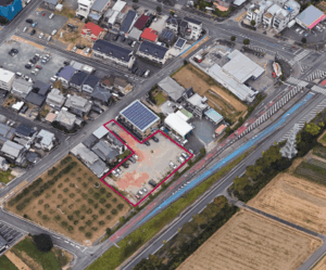 店舗用地 豊橋市東岩田３丁目 1,408㎡（425.92坪）